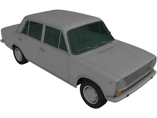Fiat 124 (1966) 3D Model preview