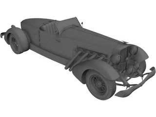 Duesenberg Speedster SJ 3D Model preview