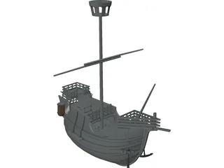 Ship 3D Model preview