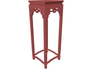 Decorative Table 3D Model preview
