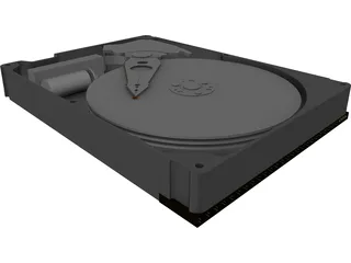 Harddrive (HDD) 3D Model preview