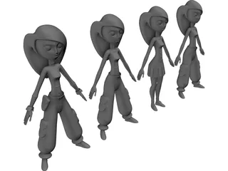 Kim Possible 3D Model preview