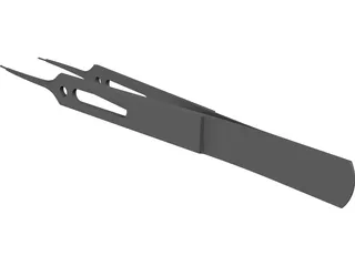 Forceps for Eye Surgery 3D Model preview