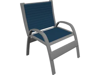 Beach Chair 3D Model preview
