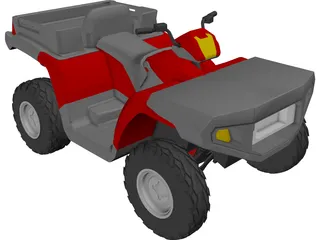 Polaris Sportsman 500 ATV 3D Model preview