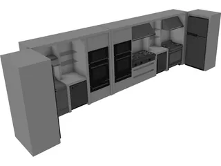Kitchen 3D Model preview
