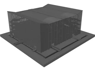 Pavillion Sevilla 3D Model preview