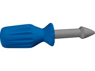 Toy Screwdriver 3D Model preview