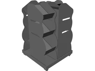 Newspaper Stand 3D Model preview