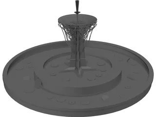 Big Fountain Model 3D Model preview