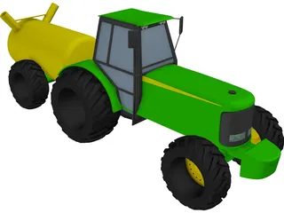 Tractor 3D Model preview