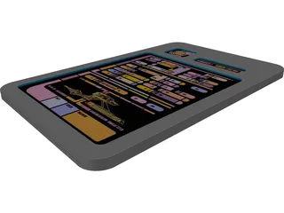 Star Trek TNG PADD 3D Model preview