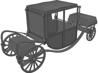Royal Wagon 3D Model preview
