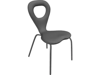 TV Chair 3D Model preview
