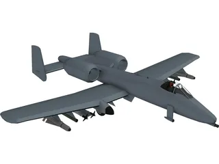 A-10 Warthog 3D Model preview