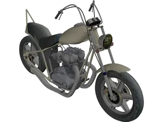 Motorcycle 3D Model preview