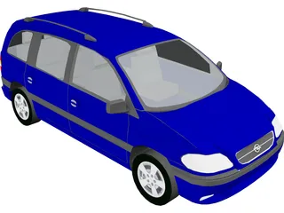Opel Zafira 3D Model preview