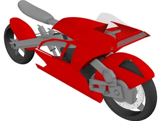 Motorcycle Concept 3D Model preview