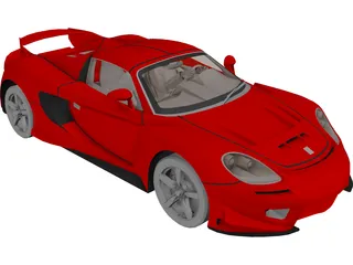 Porsche Carrera GT [Tuned] 3D Model preview
