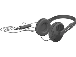 Sennheiser HD-540 Reference Headphones 3D Model preview