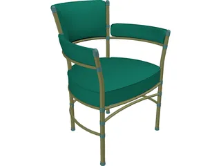Chair Metal and Belt 3D Model preview