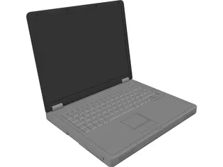 Dell Inspiron 1100 Laptop Computer 3D Model preview