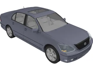 Lexus LS330 3D Model preview