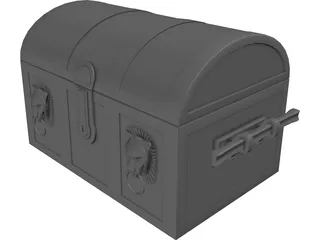 Treasure Chest 3D Model preview