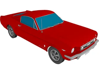 Ford Mustang (1965) 3D Model preview
