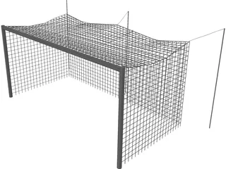 Soccer Goal 3D Model preview