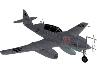 Messerschmidt Me 262 3D Model preview