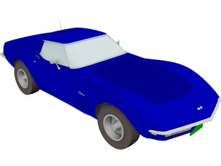 Chevrolet Corvette (1968) 3D Model preview