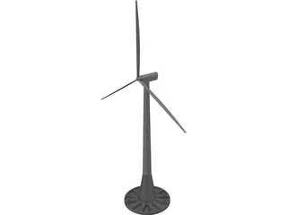 Offshore Windmill 3D Model preview