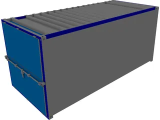 Shipping Container 3D Model preview