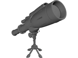 Telescope 3D Model preview