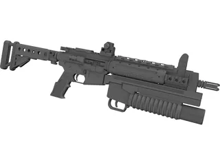 Lr3000 Assault Rifle 3D Model preview