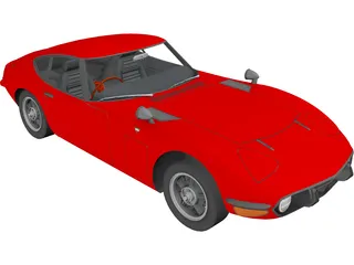 Toyota 2000GT 3D Model preview