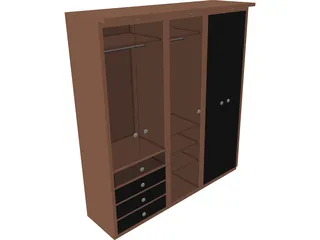 Closet 3D Model preview