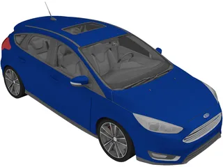 Ford Focus (2018) 3D Model preview