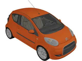 Citroen C1 (2010) 3D Model preview