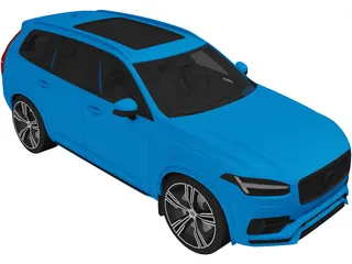 Volvo XC90 Design (2019) 3D Model preview