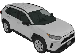 Toyota RAV4 LE (2019) 3D Model preview