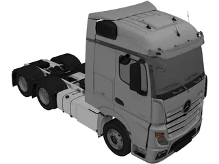 Mercedes-Benz Actros 3D Model preview