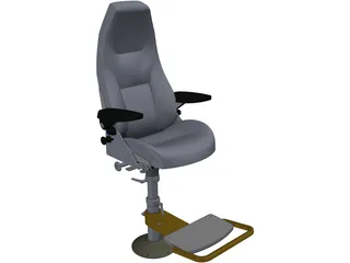 Command Ship Chair 3D Model preview