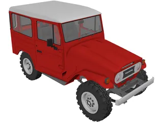 Toyota Land Cruiser FJ40 3D Model preview