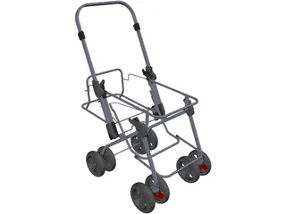 Stroller 3D Model preview