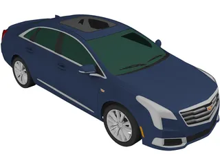 Cadillac XTS (2019) 3D Model preview