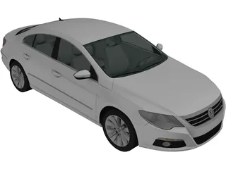 Volkswagen Passat CC (2009) 3D Model preview