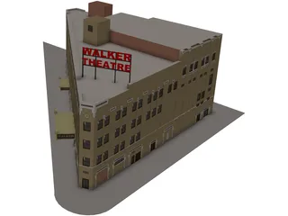 Walker Theatre Indianapolis 3D Model preview