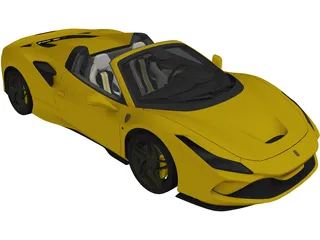 Ferrari F8 Spider (2020) 3D Model preview